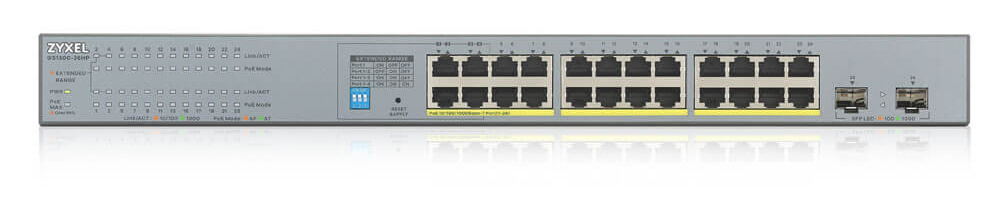 Zyxel GS1300-26HP 24-port GbE Unmanaged PoE Switch with GbE Uplink |  ZyxelGuard.com