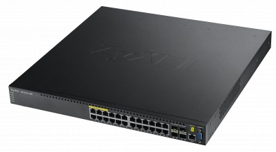 24-port GbE L2+ PoE Switch with 10GbE Uplink Zyxel XGS3700-24HP