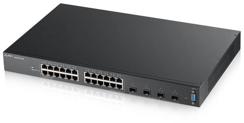 24-port GbE L2 Switch with 10GbE Uplink Zyxel XGS2210-28