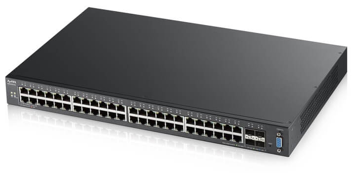 48-port GbE L2 Switch with 10GbE Uplink Zyxel XGS2210-52