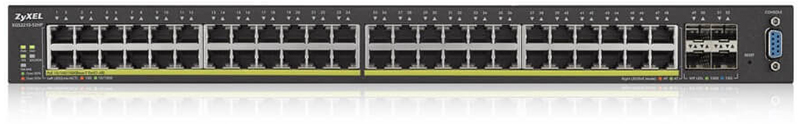 Zyxel XGS2210-52HP 48-Port Gigabit PoE+ L2 Managed + 4 SFP+ 10G (52 Total Ports) 375W Power Budget | ZyxelGuard.com
