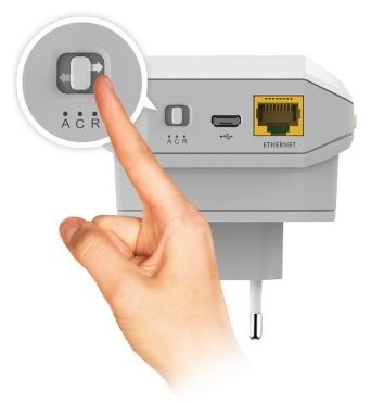 Simple push-button mode switching